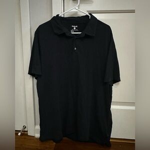 Hurley Black Polo Shirt Classic Design
